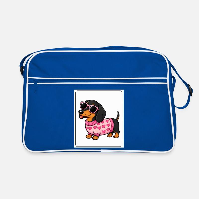 Bach Hearts Pink Glasses Retro Tasche