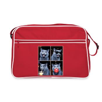 Cats Carthusian Cat - Retro Bag - red/white - Front