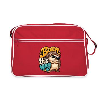 Igel - Retro Tasche - Rot/Weiß - Vorne