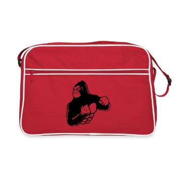 gorilla - Retro Bag - red/white - Front
