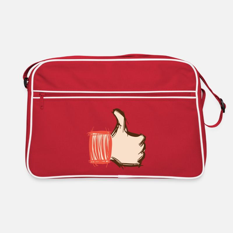 Thumbs up, thumbs down, emoji hand-drawn Retro Bag