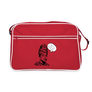 Conscience et Gratitude en Silhouette - Sac Retro - rouge/blanc - Devant