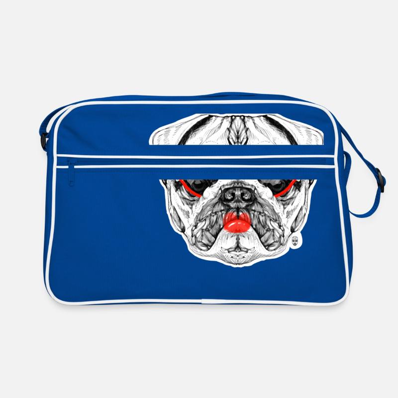 Mops-Dame Retro Tasche