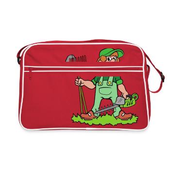 gardener - Retro Bag - red/white - Front
