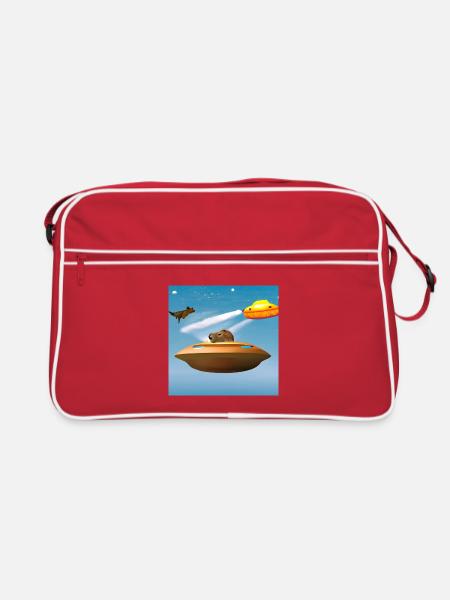 UFO Caps - Retro Bag - red/white - Front