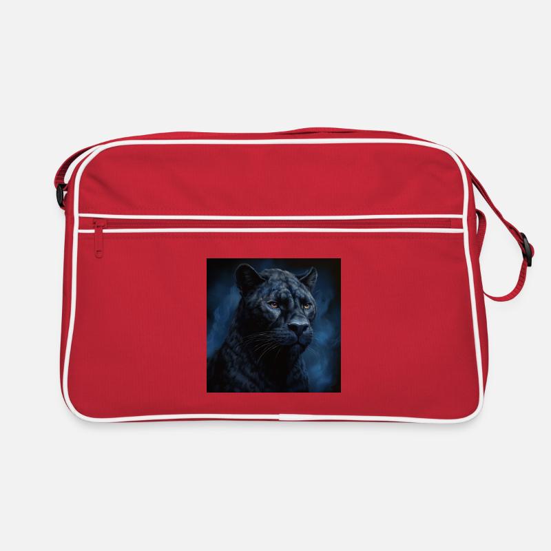 La Panthère de Minuit dans la Brume Bleue Sac Retro