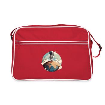 Fly me to the moon - Sac Retro - rouge/blanc - Devant