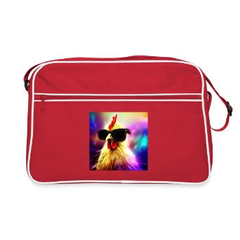 Fancy Chicken II - Retro Tasche - Rot/Weiß - Vorne