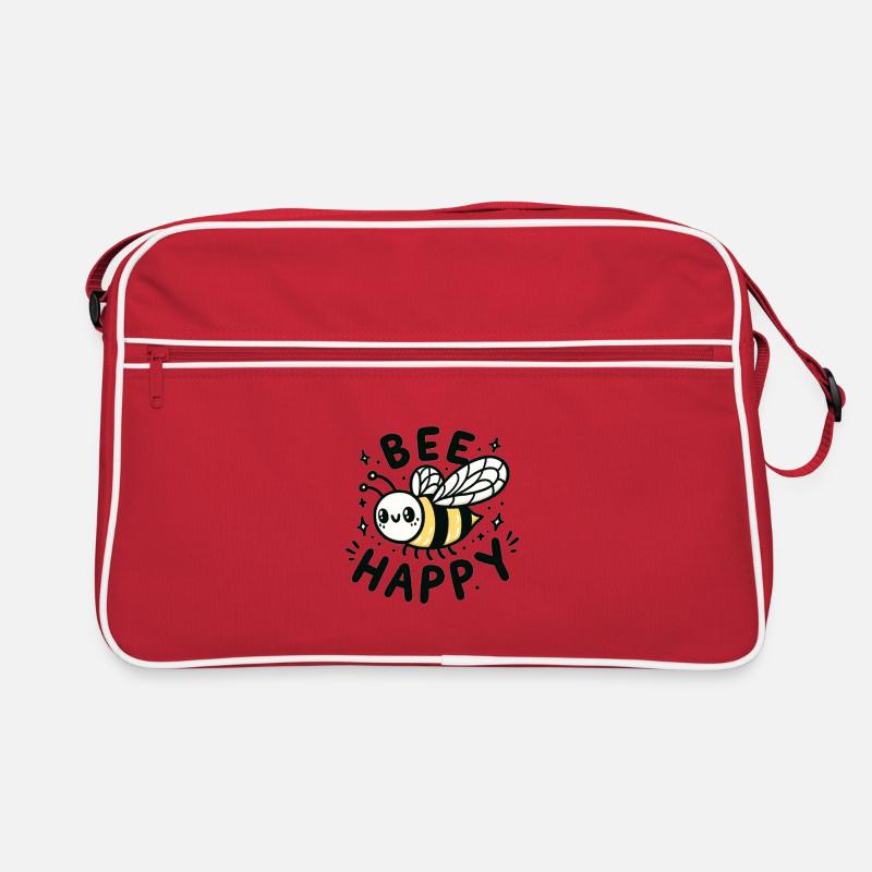 Bee Happy Retro Tasche