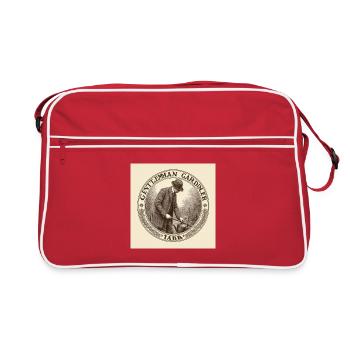 Gentleman Gardener - Retro Tasche - Rot/Weiß - Vorne