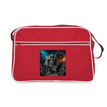 Conception d’orc 2 - Sac Retro - rouge/blanc - Devant