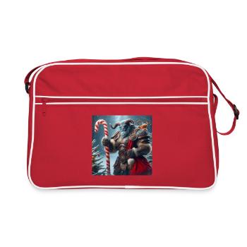 Tauren Christmas 1 - Retro Bag - red/white - Front
