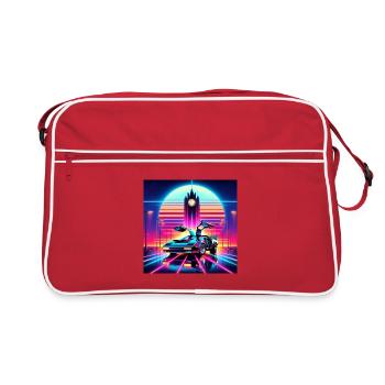 Retour vers le futur retro futuriste années 80 - Sac Retro - rouge/blanc - Devant