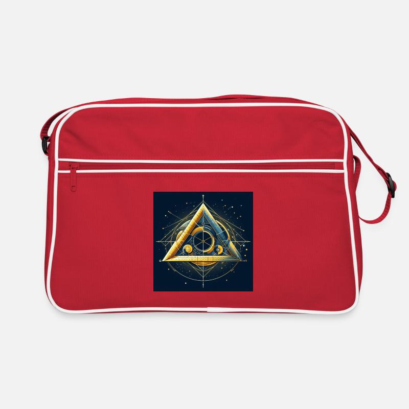 Triangle dans le nombre d’or Sac Retro