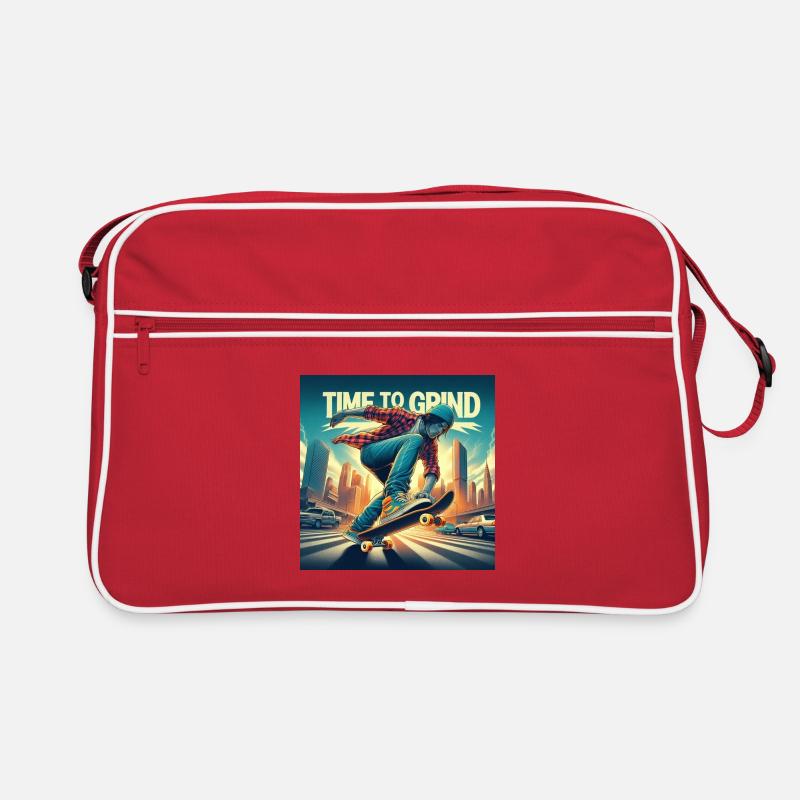 time to grind Retro Tasche