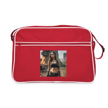 Apocalypse woman - Retro Bag - red/white - Front