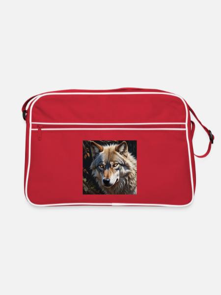 Wolf - Retro Bag - red/white