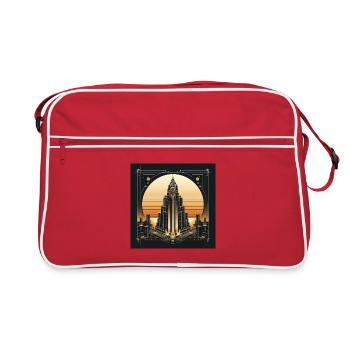 Gratte-ciel 1 - Sac Retro - rouge/blanc - Devant