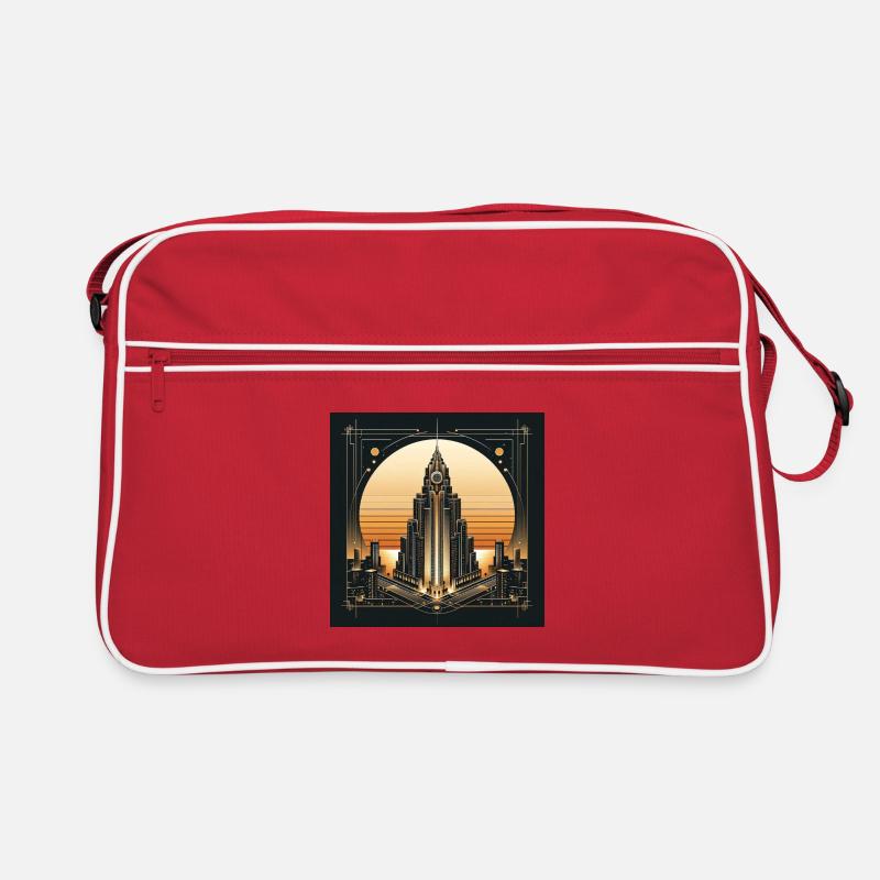 Wolkenkratzer 1 Retro Tasche