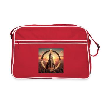 Gratte-ciel 4 - Sac Retro - rouge/blanc - Devant