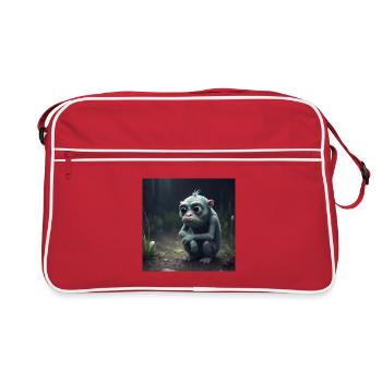 Triste créature - Sac Retro - rouge/blanc - Devant