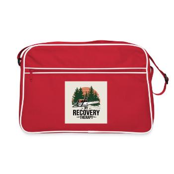 Ma forêt de thérapie de rétablissement - Sac Retro - rouge/blanc - Devant