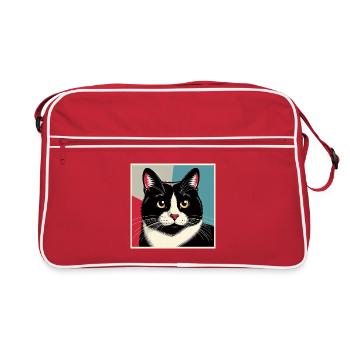 Cat 1 4 - Retro Bag - red/white - Front