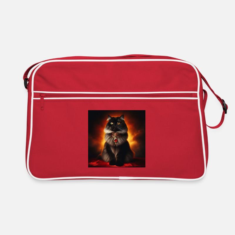 Katze 3 4 Retro Tasche