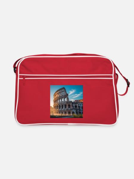 Colisée - Sac Retro - rouge/blanc - Devant