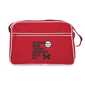 Authentisches Forever-Tee - Retro Tasche - Rot/Weiß - Vorne