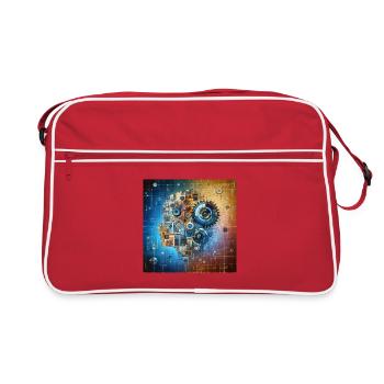 Fusion mécanique cosmique - Sac Retro - rouge/blanc - Devant