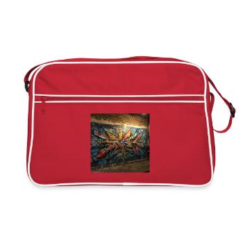 Explosion d’énergie dans des couleurs vives - Sac Retro - rouge/blanc - Devant