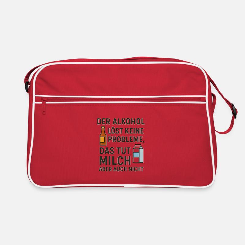 Alcohol does not solve any problems Retro Bag