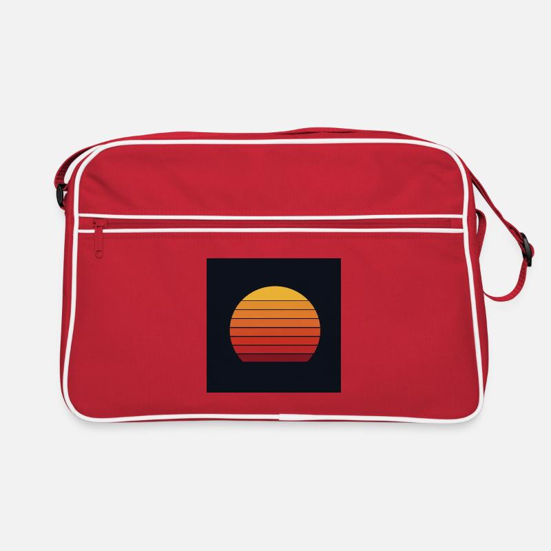 Design rétro coucher de soleil Sac Retro