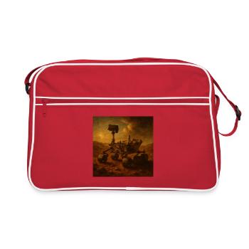 Das Ende der Welt - Retro Tasche - Rot/Weiß - Vorne