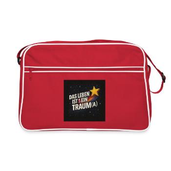 Le traumatisme en bref - Sac Retro - rouge/blanc - Devant