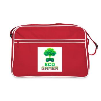 Eco Player Pixel Art - Retro Tasche - Rot/Weiß - Vorne