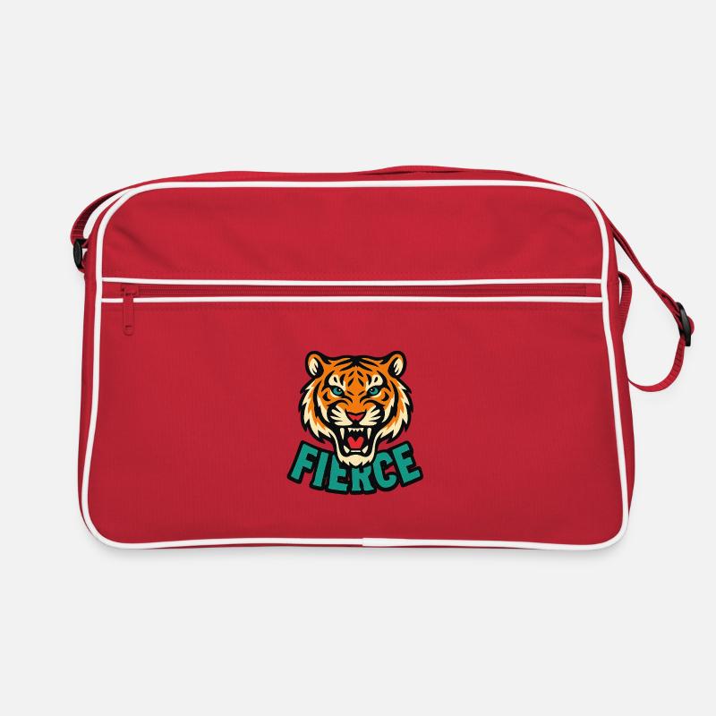 Fierce Tiger Graphic T-Shirt Retro Bag