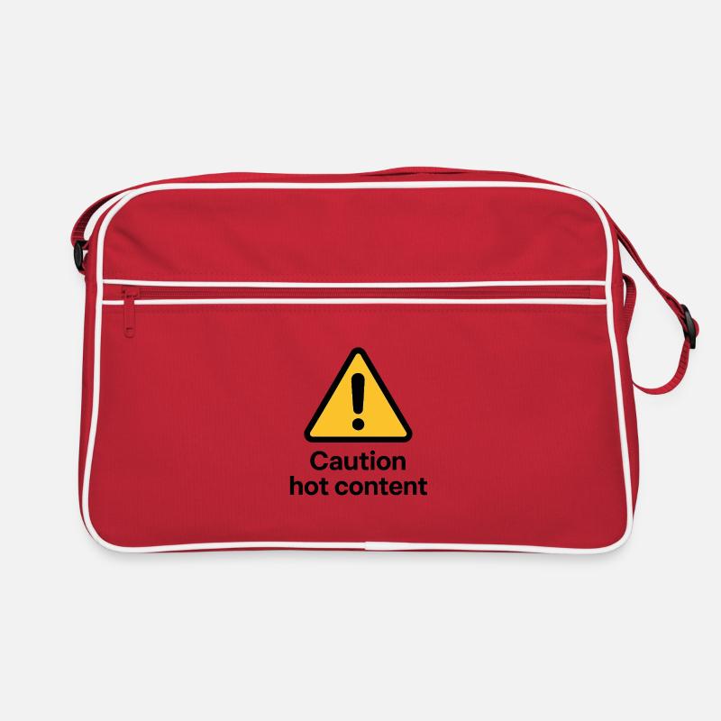 Hot Content Warning Retro Bag