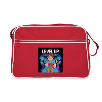 Retro Gamer niveau supérieur illustration - Sac Retro - rouge/blanc - Devant