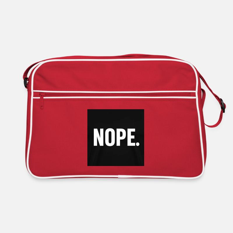 Design minimaliste NOPE Statement Sac Retro