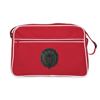 Avi Collection - Royal Wolf Emblem - Retro Tasche - Rot/Weiß - Vorne