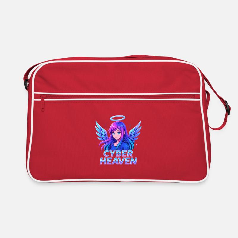 Cyber Heaven Angel Illustration Retro Bag