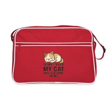 Delay Jeu with cute kitten - Retro Bag - red/white - Front