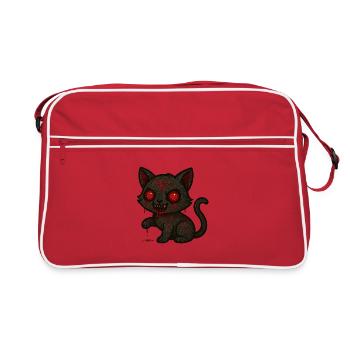 Chat Sombre Occulte - Sac Retro - rouge/blanc - Devant