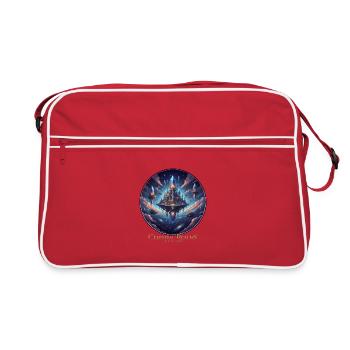 Heavenly castle in space - Retro Bag - red/white - Front