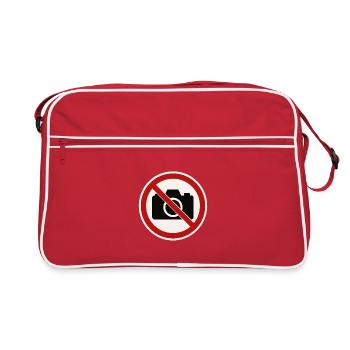 Photos forbidden! - Retro Bag - red/white - Front
