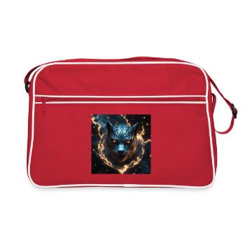 Tigre mystique en énergie électrique - Sac Retro - rouge/blanc - Devant
