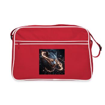 Tigre Mythique Électrisant - Sac Retro - rouge/blanc - Devant