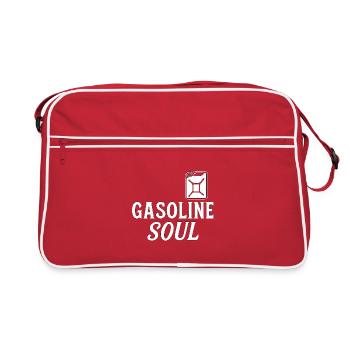 Essence Soul – Design de motard vintage - Sac Retro - rouge/blanc - Devant